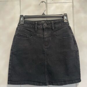 Black Jean skirt
